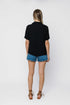 Nina-Roll Cuff Short Sleeve Shirt